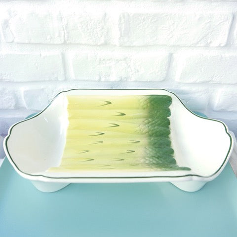 ANCIEN PLAT BARBOTINE A ASPERGES SALINS